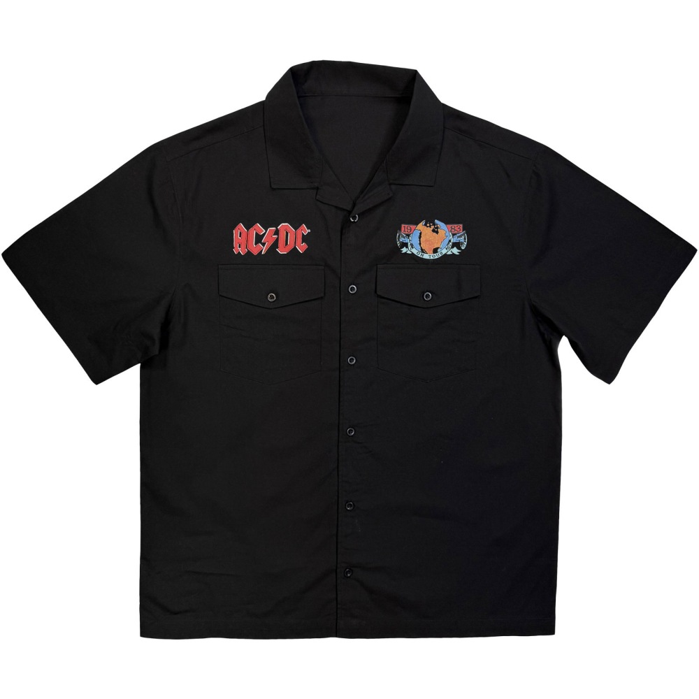 AC/DC - On Tour '83 Shirt - Zwart